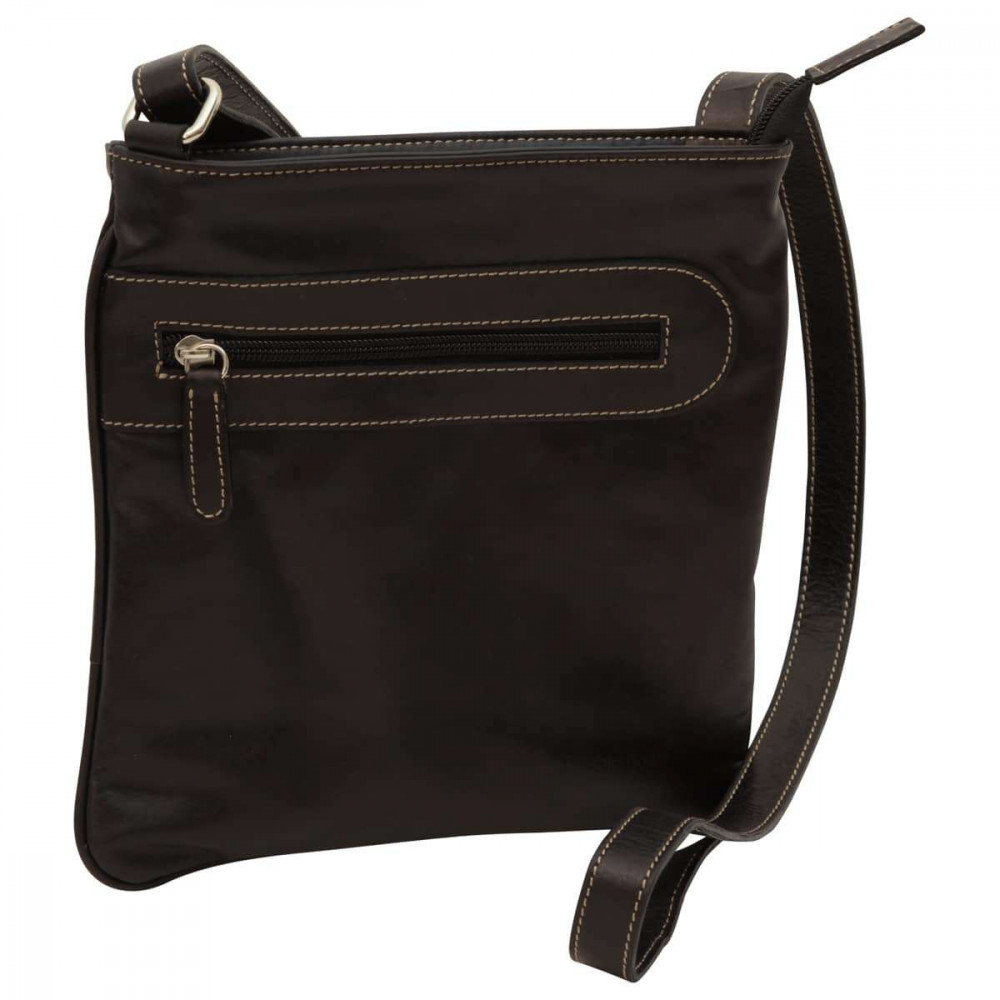Borsa a tracolla uomo in vera pelle color nero di bufalo - Italianfashionglam Borsa a tracolla uomo in vera pelle color nero di bufalo - Italianfashionglam