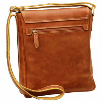 Borsa unisex tracolla messenger in vera pelle coloniale. Italianfashionglam