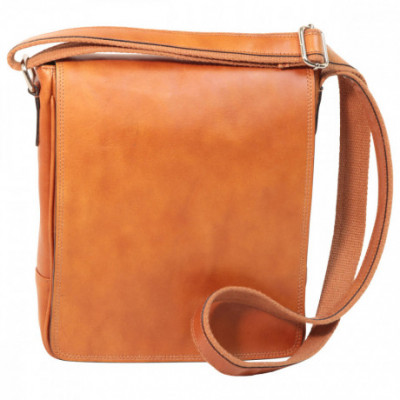 Borsa unisex tracolla messenger in vera pelle coloniale. Italianfashionglam