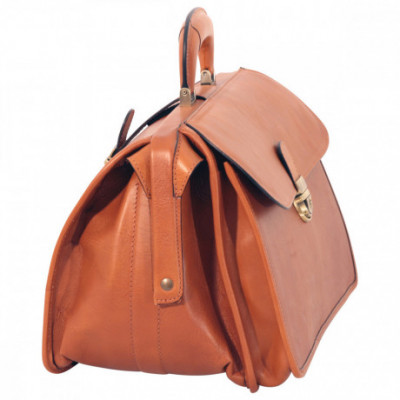 Borsa da medico in pelle di vitello pieno fiore coloniale. Italianfashionglam