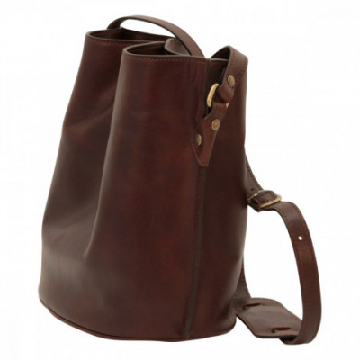 Borsa a tracolla uomo in pelle pieno fiore testa di moro - Italianfashionglam