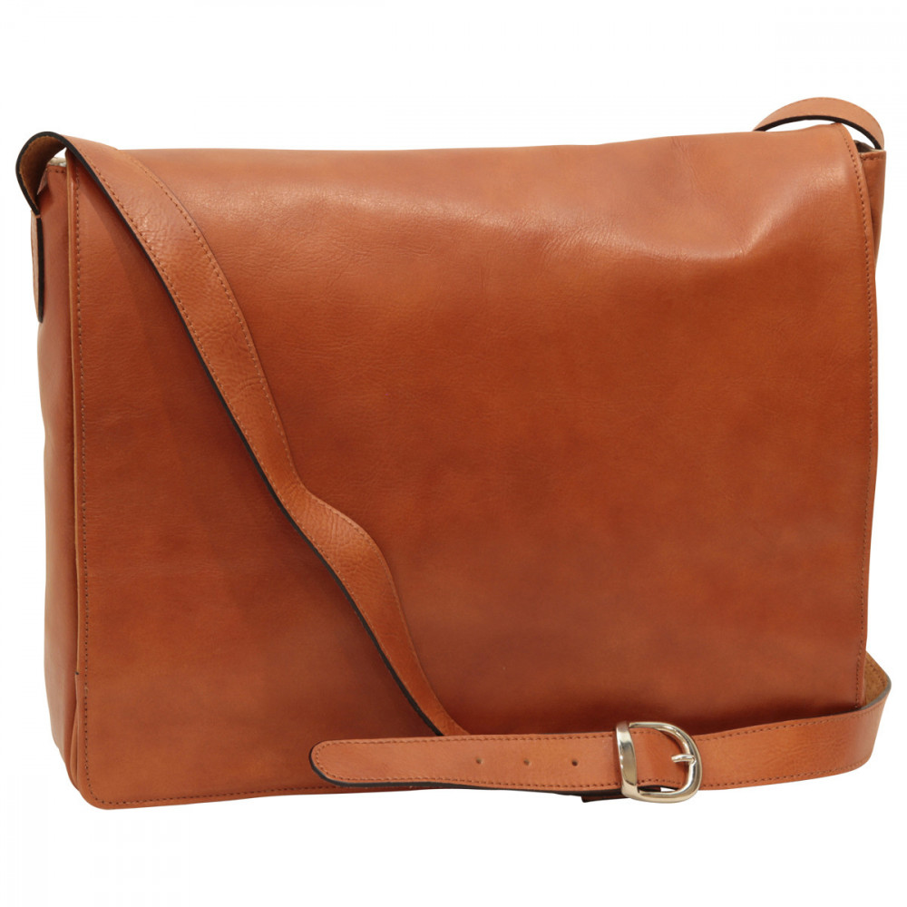 Borsa tracolla messenger unisex in vera pelle coloniale. Italianfashionglam Borsa tracolla messenger unisex in vera pelle coloniale. Italianfashionglam