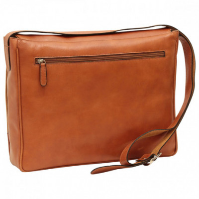 Borsa tracolla messenger unisex in vera pelle coloniale. Italianfashionglam