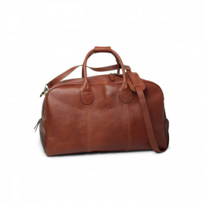 Borsa golf in vera pelle pieno fiore all in one marrone. Italianfashionglam