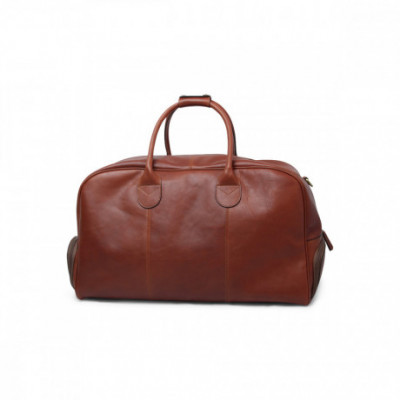 Borsa golf in vera pelle pieno fiore all in one marrone. Italianfashionglam