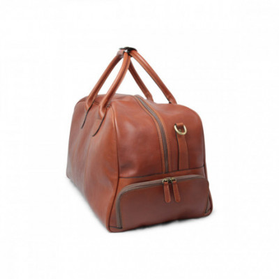 Borsa golf in vera pelle pieno fiore all in one marrone. Italianfashionglam