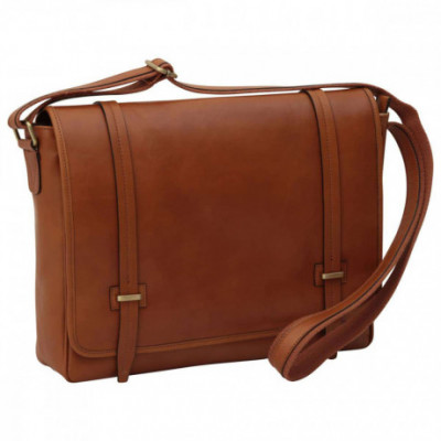 Borsa unisex tracolla messenger in vera pelle coloniale. Italianfashionglam