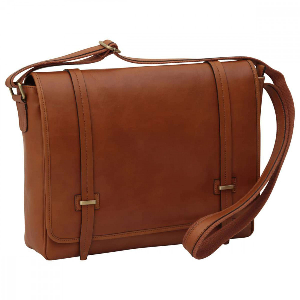 Borsa unisex tracolla messenger in vera pelle coloniale. Italianfashionglam Borsa unisex tracolla messenger in vera pelle coloniale. Italianfashionglam