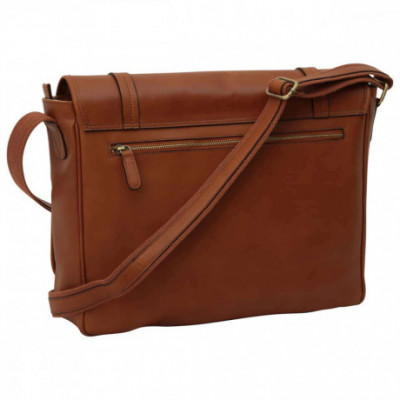 Borsa unisex tracolla messenger in vera pelle coloniale. Italianfashionglam