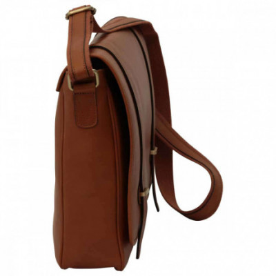 Borsa unisex tracolla messenger in vera pelle coloniale. Italianfashionglam