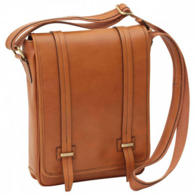 Borsa unisex tracolla messenger in vera pelle coloniale. Italianfashionglam