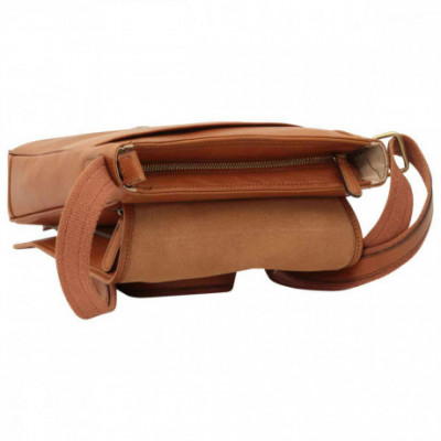 Borsa unisex tracolla messenger in vera pelle coloniale. Italianfashionglam