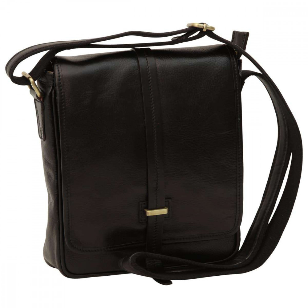 Borsa unisex a tracolla messenger in vera pelle morbida nera. Italianfashionglam Borsa unisex a tracolla messenger in vera pelle morbida nera. Italianfashionglam