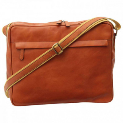 Borsa unisex tracolla messenger in vera pelle coloniale. Italianfashionglam