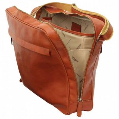 Borsa unisex tracolla messenger in vera pelle coloniale. Italianfashionglam