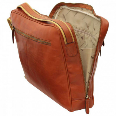 Borsa unisex tracolla messenger in vera pelle coloniale. Italianfashionglam