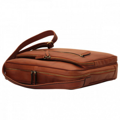 Borsa tracolla messenger unisex in vera pelle coloniale. Italianfashionglam