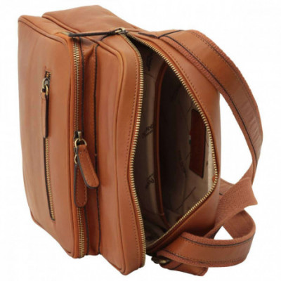 Borsa unisex tracolla messenger in vera pelle coloniale. Italianfashionglam