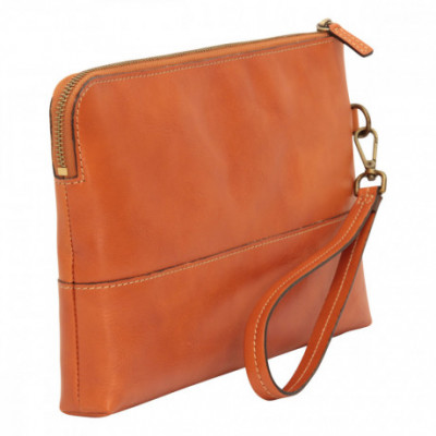 Cartella da documenti in pelle color marrone coloniale. Italianfashionglam
