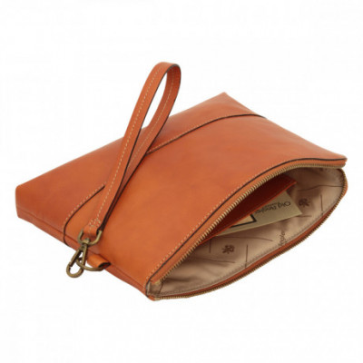 Cartella da documenti in pelle color marrone coloniale. Italianfashionglam