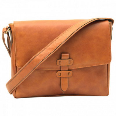 Borsa a tracolla messenger uomo in vera pelle coloniale. Italianfashionglam