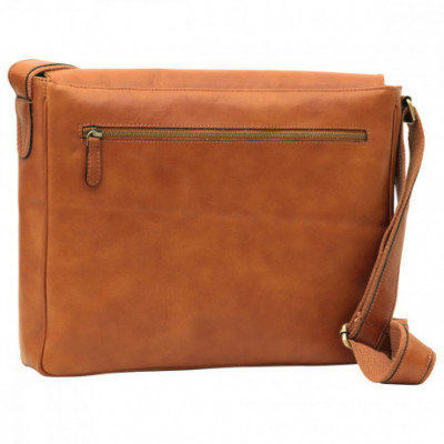 Borsa a tracolla messenger uomo in vera pelle coloniale. Italianfashionglam