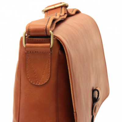 Borsa a tracolla messenger uomo in vera pelle coloniale. Italianfashionglam