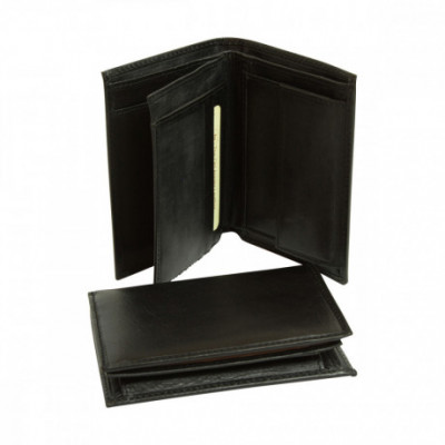 Portafoglio tasconcino credit card uomo in pelle nero. Italianfashionglam