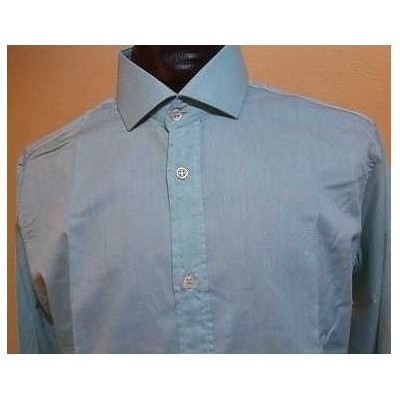 Patrick - Camicia da uomo in cotone celeste manica lunga-camu021-Italianfashionglam