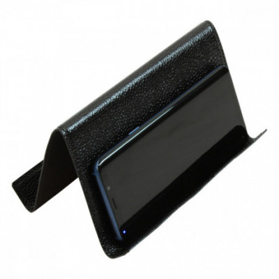 Supporto per tablet ipad e iphone vera pelle colore nero. Italianfashionglam