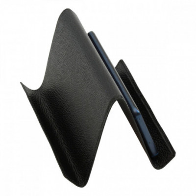 Supporto per tablet ipad e iphone vera pelle colore nero. Italianfashionglam