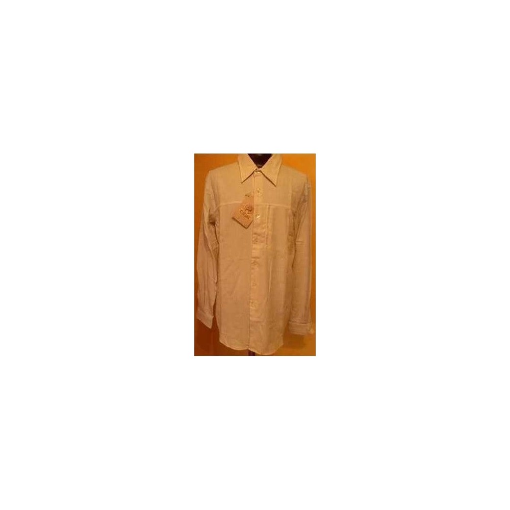 CAMICIA-UOMO-CASUAL-COTONE-COLOR-BEIGE-MANICA-LUNGA-CIESSE-MADE-IN-ITALY- CAMICIA-UOMO-CASUAL-COTONE-COLOR-BEIGE-MANICA-LUNGA-CIESSE-MADE-IN-ITALY-