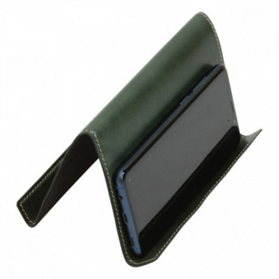 Supporto per tablet ipad e iphone vera pelle color verde. Italianfashionglam