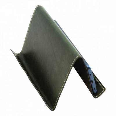 Supporto per tablet ipad e iphone vera pelle color verde. Italianfashionglam