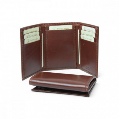 Portafoglio uomo in vera pelle con RFID color marrone. Italianfashionglam
