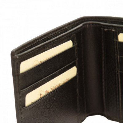 Portafoglio con RFID da uomo in vera pelle di color nero. Italianfashionglam
