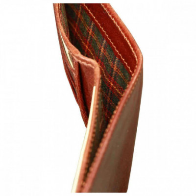 Portafoglio uomo in vera pelle con RFID colore marrone. Italianfashionglam