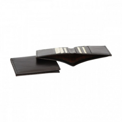 Portafoglio da uomo vera pelle di vitello nero con RFID. Italianfashionglam