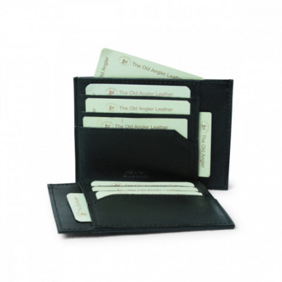 Porta documenti e credit card con RFID in vera pelle nero. Italianfashionglam