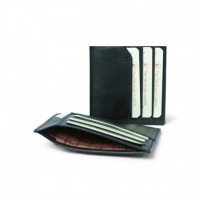 Porta documenti e credit card con RFID in vera pelle nero. Italianfashionglam