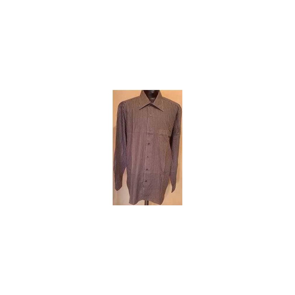 CAMICIA-UOMO-COTONE-RIGATA-COLOR-MARRONE-GRIGIO-MANICA-LUNGA-CASUAL-SPORTIVA-SLIM-FIT-NORFOLK-MADE-IN-ITALY- CAMICIA-UOMO-COTONE-RIGATA-COLOR-MARRONE-GRIGIO-MANICA-LUNGA-CASUAL-SPORTIVA-SLIM-FIT-NORFOLK-MADE-IN-ITALY-