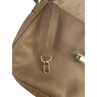 Longchamp - Borsa da donna a spalla in vera pelle fango. Italianfashionglam