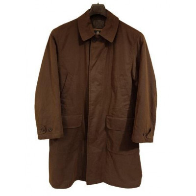 Corneliani - Trench da uomo in cotone di color marrone. Italianfashionglam