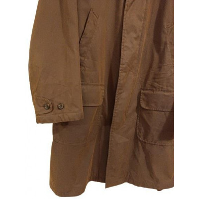 Corneliani - Trench da uomo in cotone di color marrone. Italianfashionglam