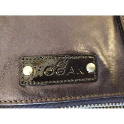 Hogan - Borsa da donna clutch in vera pelle melanzana. Italianfashionglam