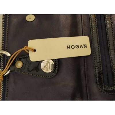 Hogan - Borsa da donna clutch in vera pelle melanzana. Italianfashionglam