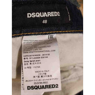 Dsquared2 - Blue jeans fashion da uomo cotone 5 tasche . Italianfashionglam