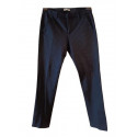 Dondup - Pantalone uomo in viscosa blue navy in gessato grigio. Italianfashionglam