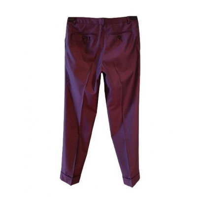 Paul Smith - Pantalone da uomo in fresco di lana malva. Italianfashionglam