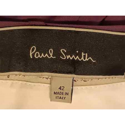 Paul Smith - Pantalone da uomo in fresco di lana malva. Italianfashionglam